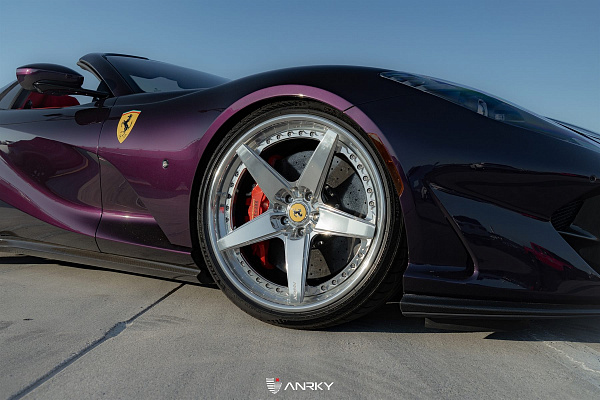 Фото дисков Anrky RS5.3 Полированный лак на Ferrari 812