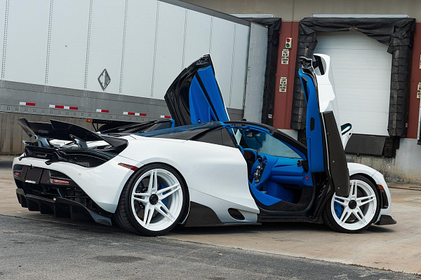 Фото дисков Anrky AN27 Белый глянец на McLaren 720S