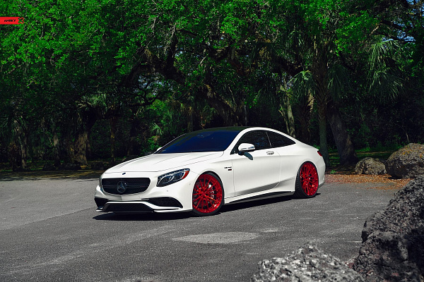Фото дисков Anrky AN29 Красный глянец на Mercedes-Benz S-Class (W222, C217)