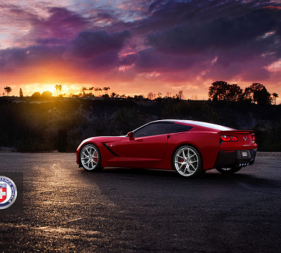 Фото дисков HRE P101 на Chevrolet Corvette C7