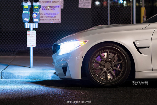 Фото дисков Strasse Wheels R10 Competition Сатиновая темная бронза на BMW 3/M3 (F3x/F80)