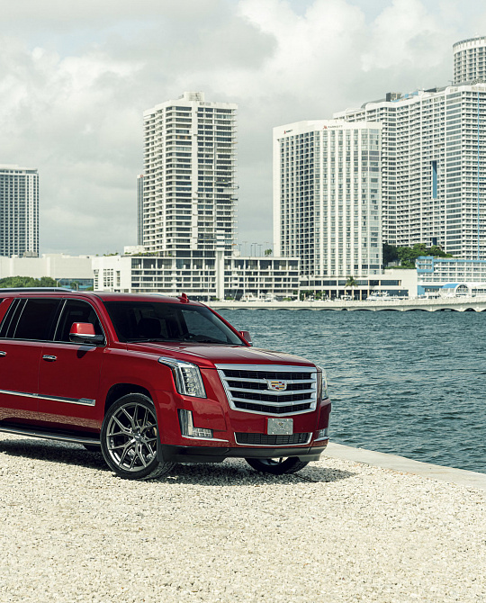Фото дисков HF6-4 Матовый графит на Cadillac Escalade IV