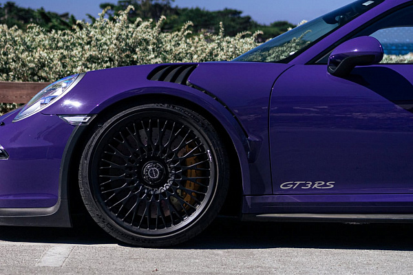 Фото дисков Brixton Forged TR20 Черный сатин на Porsche 911 VII