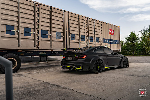 Фото дисков Vossen M-X3 (3-Piece) Черный сатин на BMW 4/M4 (F32/F82)
