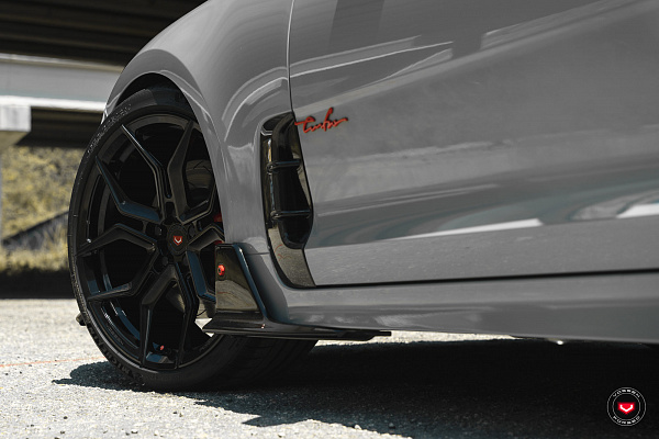 Фото дисков Vossen EVO-3 Черный глянец на Kia Stinger