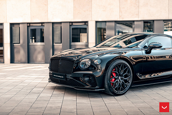 Фото дисков Vossen HF-2 Черный сатин на Bentley Continental GT III