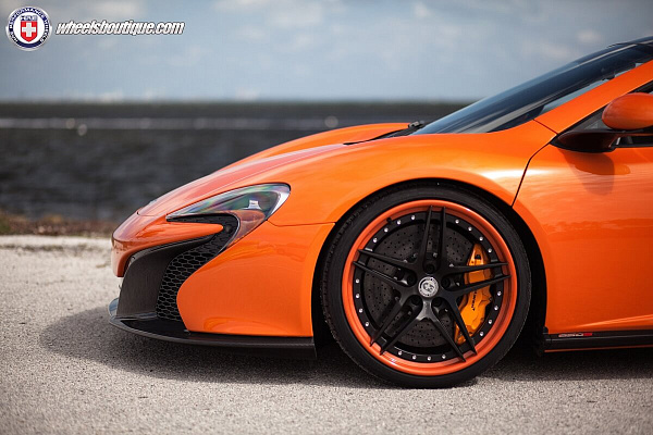 Фото дисков HRE S107 Черный сатин на McLaren 650S