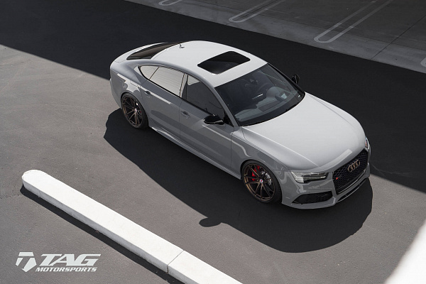 Фото дисков HRE P104 Сатиновая бронза на Audi A/RS 7 (4G)
