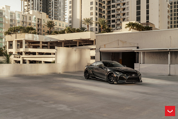Фото дисков Vossen HFX-2 (5-Lug) Черный сатин на Lexus LC 500