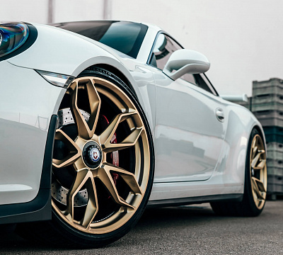 Фото дисков HRE P201 на Porsche 911 VII
