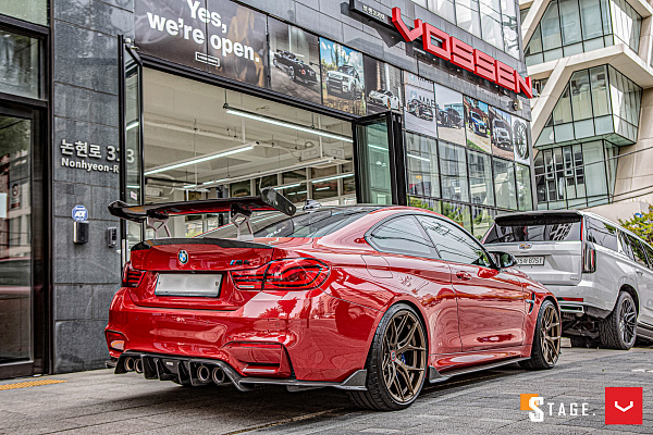 Фото дисков Vossen HF-5 Сатиновая бронза на BMW 4/M4 (F32/F82)