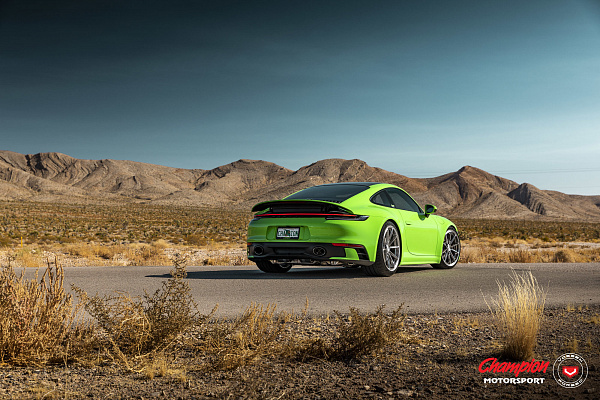 Фото дисков Vossen RS92 Полированный лак на Porsche 911 VIII