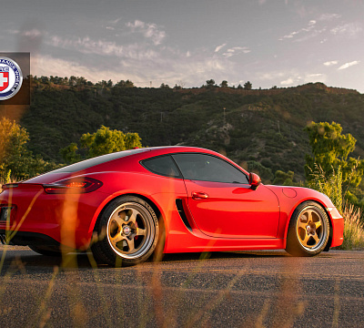 Фото дисков HRE 527 на Porsche Cayman II
