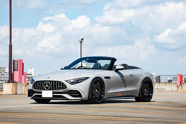 Фото дисков HRE 544C Черный сатин на Mercedes-Benz SL (R232)