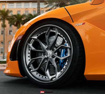 Фото дисков HRE S201 на McLaren 720S