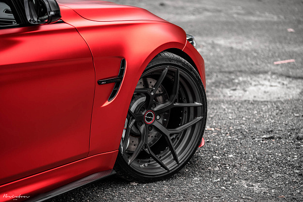 Фото дисков Brixton Forged PF5 Сатиновый темный лак на BMW 3/M3 (F3x/F80)