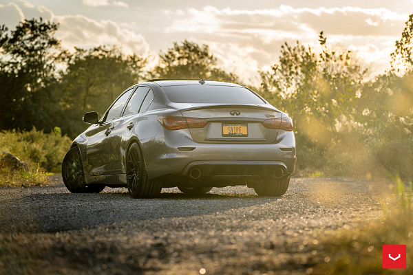 Фото дисков Vossen HF-2 Черный сатин на Infiniti Q50