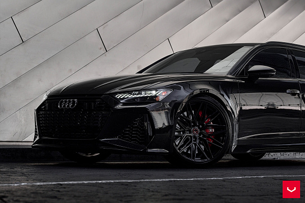 Фото дисков Vossen HF-7 Черный глянец на Audi A/RS 6 (C8)