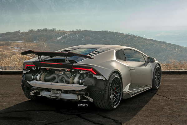 Фото дисков Strasse Wheels SV10M Deep Concave FS Черный сатин на Lamborghini Huracan