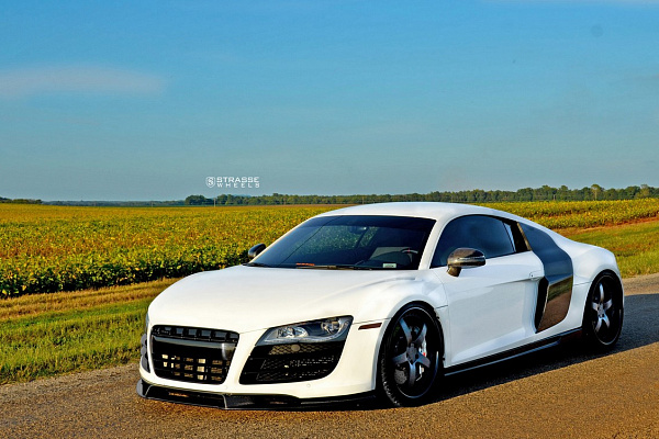 Фото дисков Strasse Wheels S5 Signature Черный сатин на Audi R8 (Typ 42)