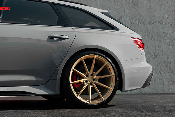 Фото дисков Anrky AN18 Сатиновое золото на Audi A/RS 6 (C8)