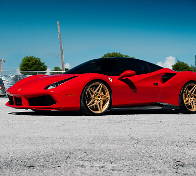 Фото дисков Anrky S1-X3 на Ferrari 488