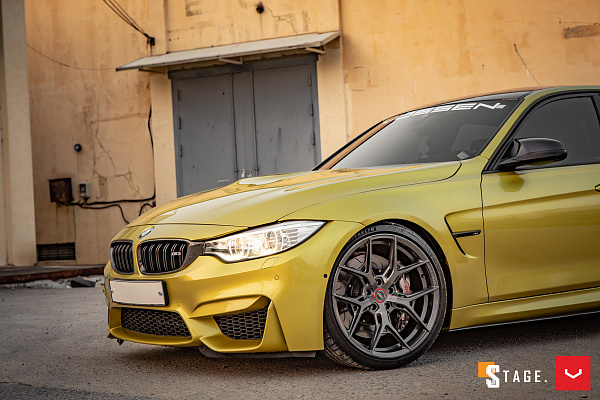 Фото дисков Vossen HF-5 Сатиновый графит на BMW 3/M3 (F3x/F80)
