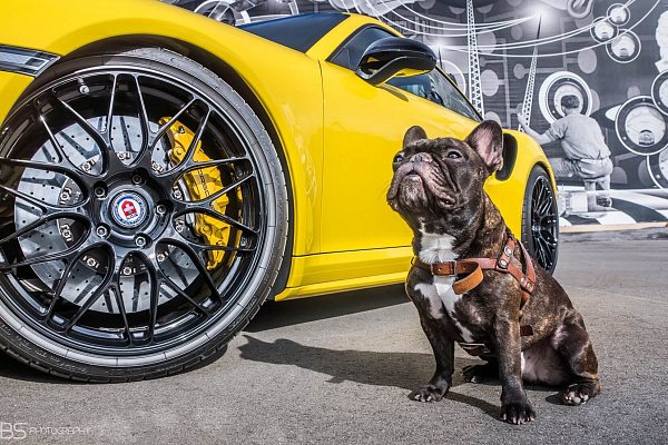 Фото дисков HRE RC100 Черный глянец на Porsche 911 VII