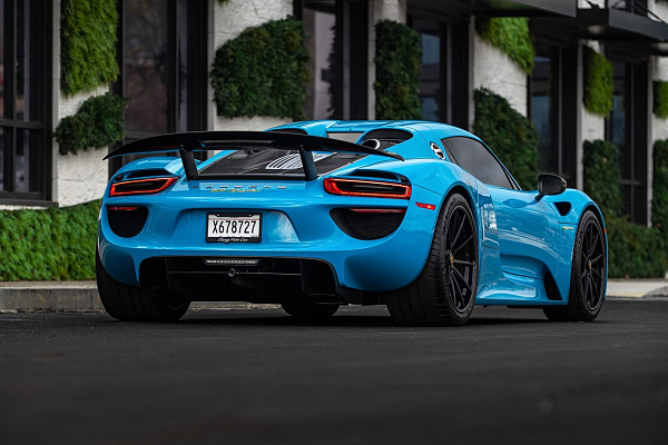 Фото дисков Anrky AN38 Черный сатин на Porsche 918 Spyder