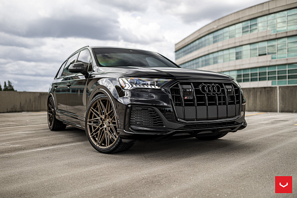 Фото дисков Vossen HF-7 Глянцевая бронза на Audi Q7 (4M)