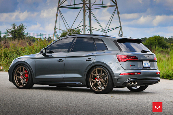 Фото дисков Vossen HF-5 Сатиновая бронза на Audi Q5 (FY)