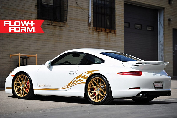 Фото дисков HRE FF01 Глянцевое золото на Porsche 911 VII