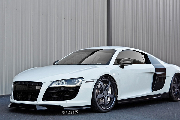 Фото дисков Strasse Wheels S5 Signature Черный сатин на Audi R8 (Typ 42)