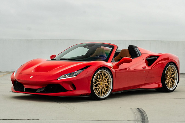 Фото дисков Anrky S3-X1 Сатиновое золото на Ferrari F8