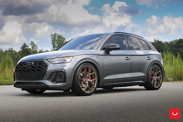 Фото дисков Vossen HF-5 Сатиновая бронза на Audi Q5 (FY)