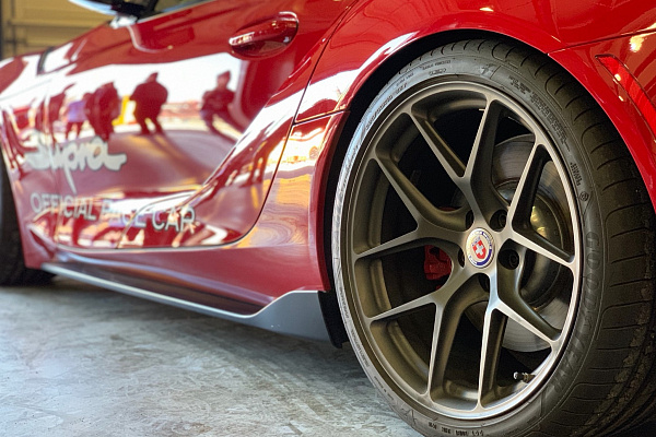 Фото дисков HRE R101 Сатиновый графит на Toyota Supra A90