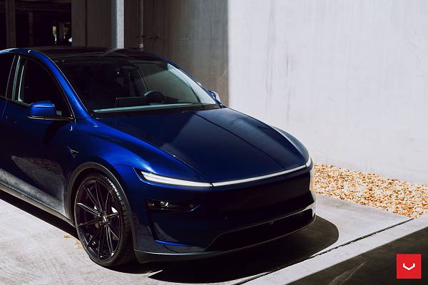Фото дисков Vossen HFX-2 (5-Lug) Черный сатин на Tesla Model Y
