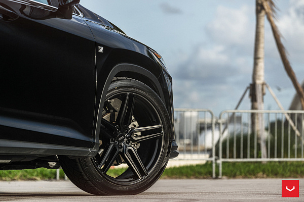 Фото дисков Vossen HF-1 Черный сатин на Lexus RX IV