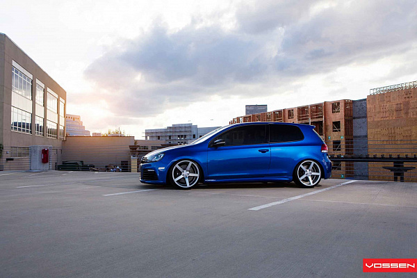 Фото дисков Vossen CV3 Серебро на Volkswagen Golf VII