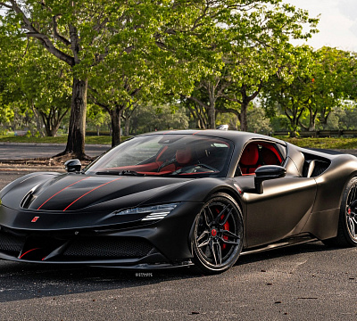 Фото дисков Strasse Wheels SV4-RS Deep Concave FS на Ferrari SF90