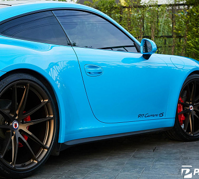 Фото дисков HRE P104 на Porsche 911 VII