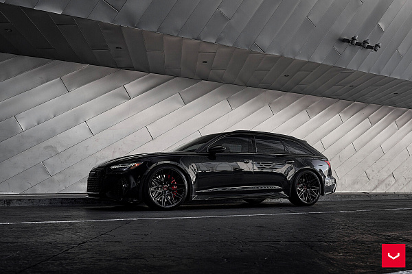 Фото дисков Vossen HF-7 Черный глянец на Audi A/RS 6 (C8)