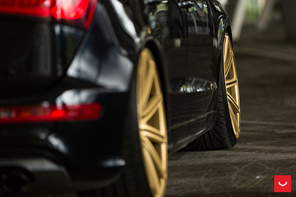 Фото дисков Vossen CV4 Сатиновое золото на Audi Q5 (8R)