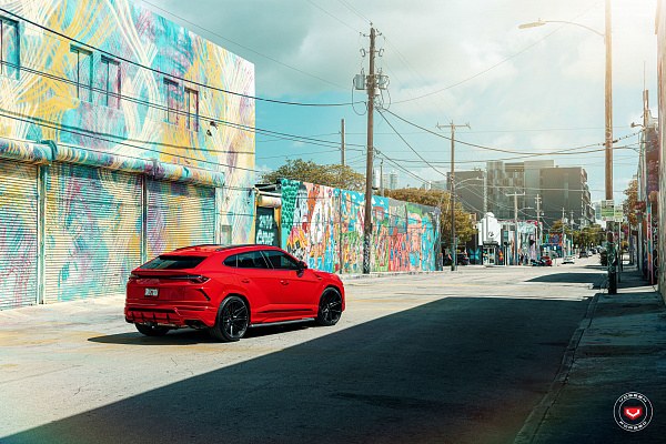 Фото дисков Vossen EVO-5 Черный сатин на Lamborghini Urus
