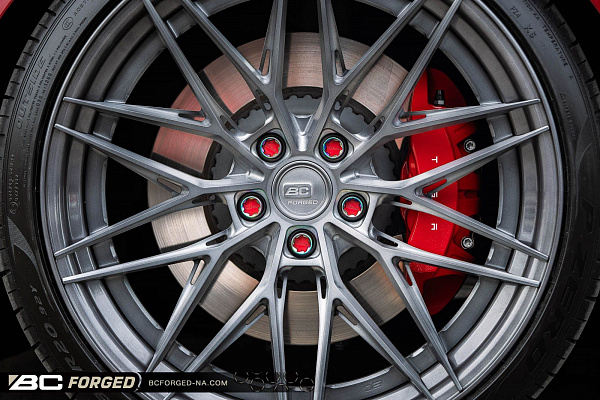 Фото дисков BC Forged HCA675 Сатиновый тонированный лак на Tesla Model 3