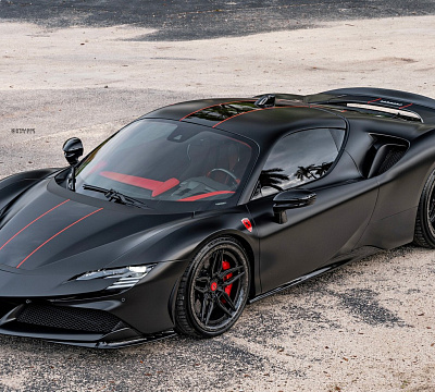 Фото дисков Strasse Wheels SV4-RS Deep Concave FS на Ferrari SF90