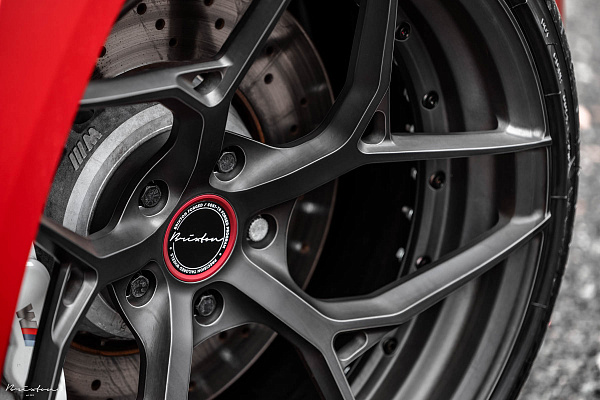 Фото дисков Brixton Forged PF5 Сатиновый темный лак на BMW 3/M3 (F3x/F80)