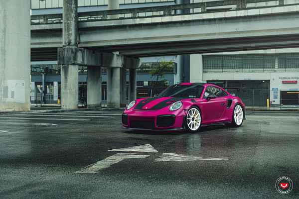 Фото дисков Vossen EVO-2R Белый глянец на Porsche 911 VII