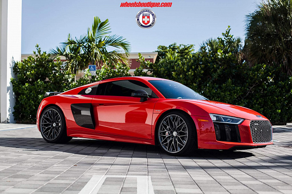 Фото дисков HRE P200 Сатиновый графит на Audi R8 (4S)