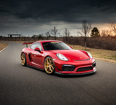 Фото дисков Vossen HF-5 на Porsche Cayman II